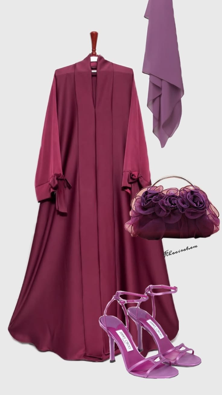 Model wearing a graceful modest abaya